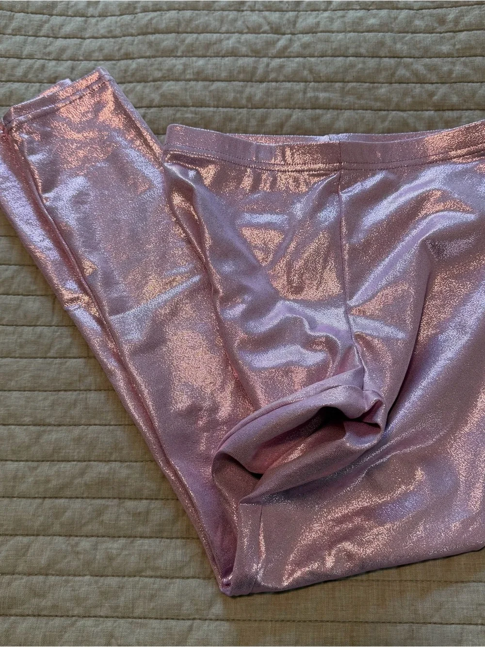 NWOT Old Navy Purple Shiny Full Length Leggings